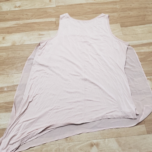 Lane Bryant 22/24 Sequin Sheer Tank Blush Pink Asy - Picture 3 of 6